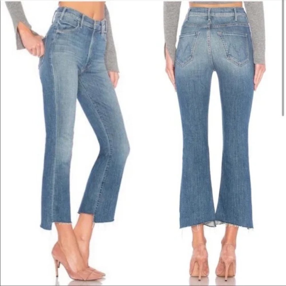 Mother Jean The Hustler Two Step Ankle Fray High Rise Jumping Off Swings Size 29